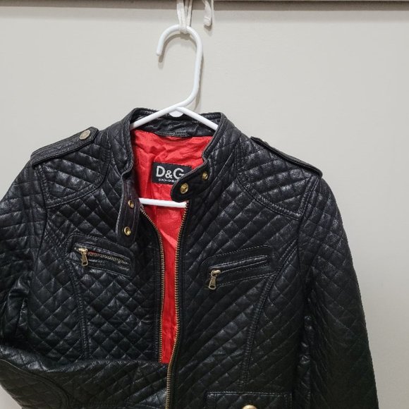 Dolce  & Gabana quilted soft leather  bomber jacket womens - Picture 9 of 9